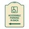 Signmission Accessible Parking on Left Arrow W/ Graphic Heavy-Gauge Aluminum Sign, 24" x 18", TG-1824-24356 A-DES-TG-1824-24356 - alternate 1